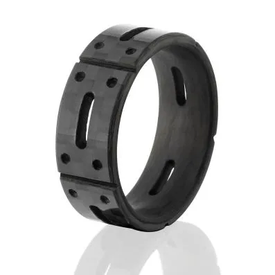 8mm wide Carbon Fiber, Custom Ring Matrix Design:8F-ACFMatrix