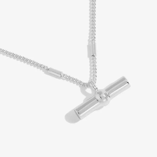 Aura Silver Bar Silver 46cm   5cm Extender Necklace 6291