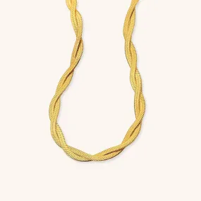 Aurelia Twisted Gold Necklace