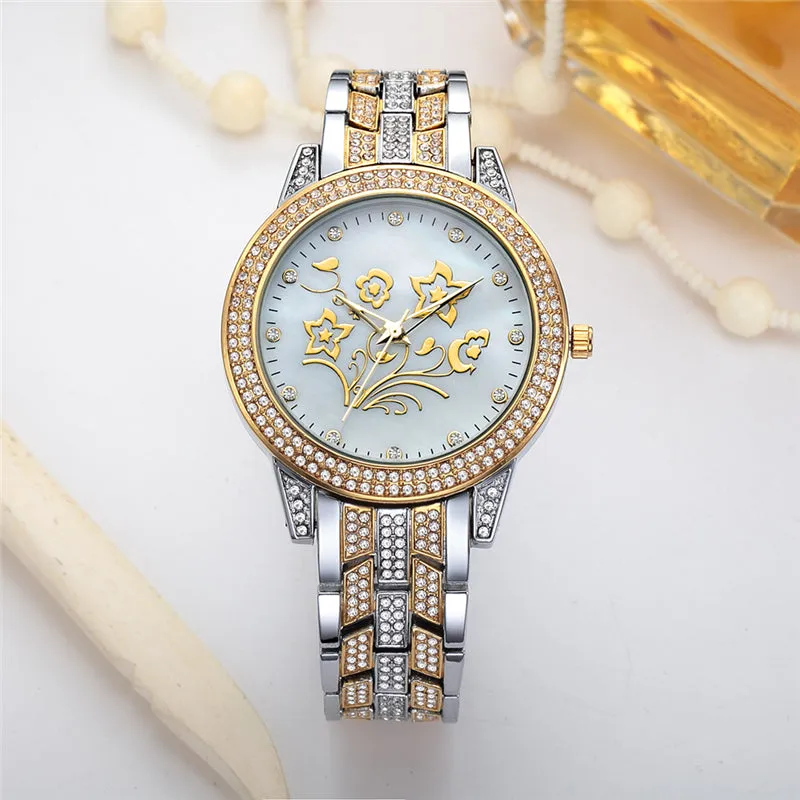 BELBI Top Luxury Elegant Diamond Women Wrist Watches Waterproof Quartz