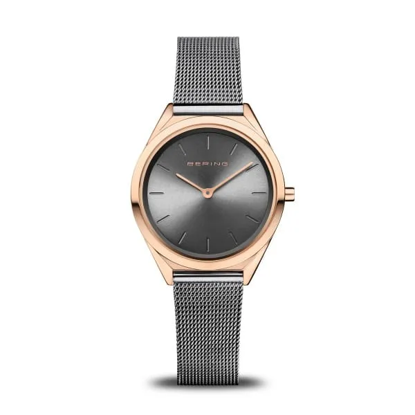 Bering 17031-369 Ultra Slim Stainless Steel Mesh Strap Unisex Watches