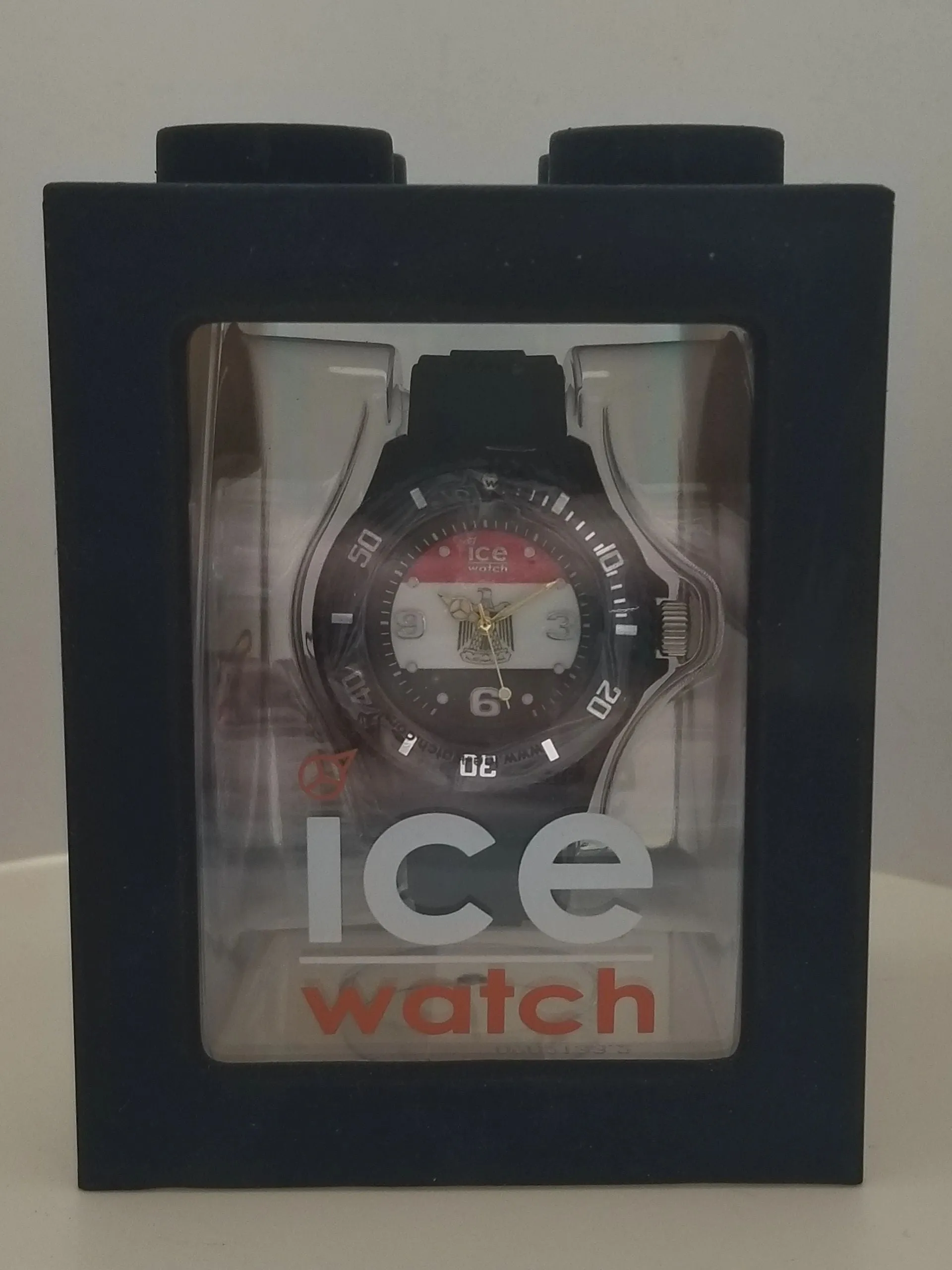 Black ICE Watch w/ Egyptian Flag Face Design