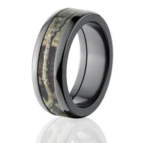 Black Zirconium Camo Wedding Bands, Licensed Breakup Infinity