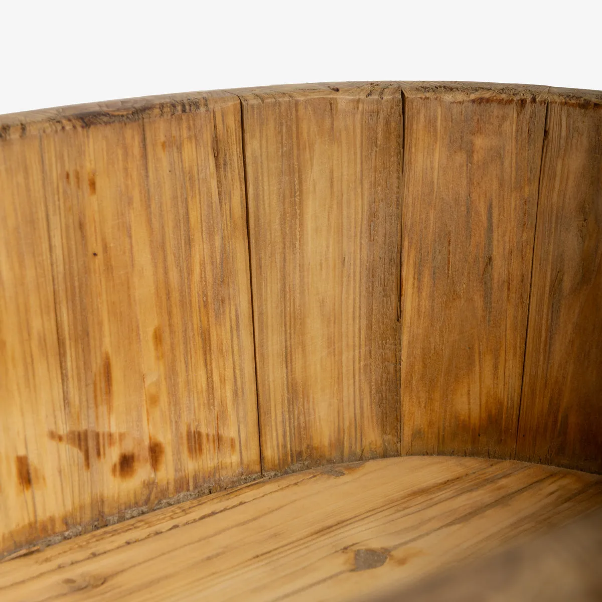 Bohai Oval Timber Basin With Legs