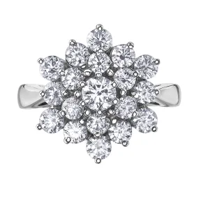 Bold & Beautiful Floral Diamond Cluster Ring