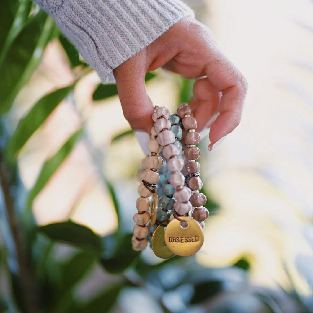 CAFE OLE BEADED MESSAGE BRACELET