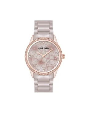 Ceramic Bracelet Floral Dial Watch