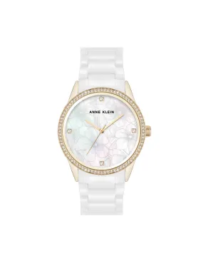 Ceramic Bracelet Floral Dial Watch