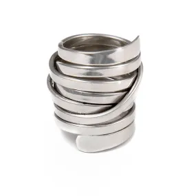 Chunky Statement Sterling Silver Wrap Ring