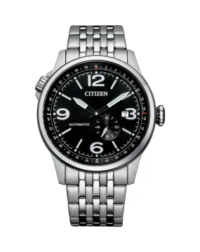 Citizen Automatic Pilot Design Stainless Steel Watch NJ0140-84E