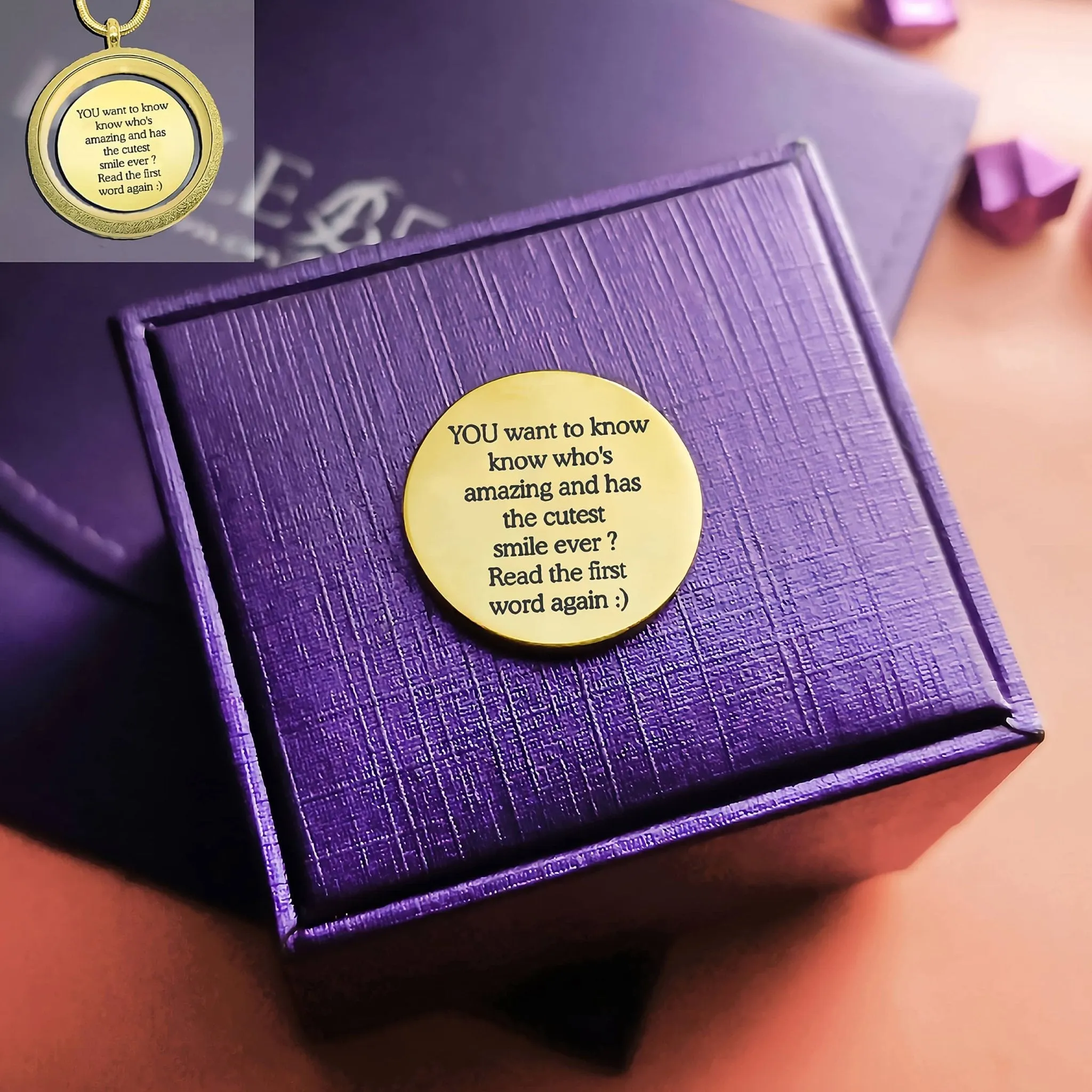 Disc Insert With Inscription for Dream Locket