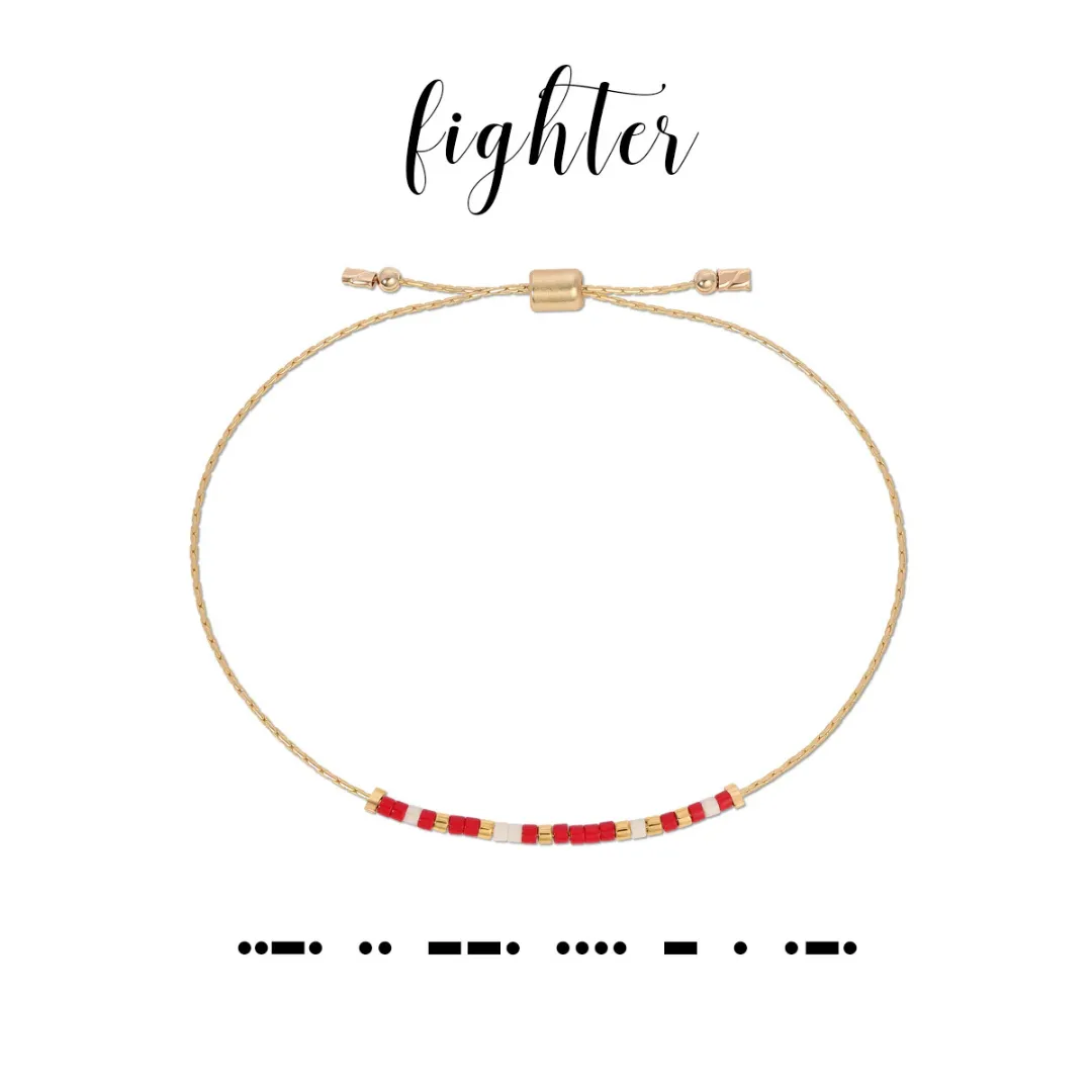 Dot & Dash Morse Code Bracelet - Fighter