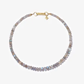 FACETED LABRADORITE CANDY BEAD NECKLACE