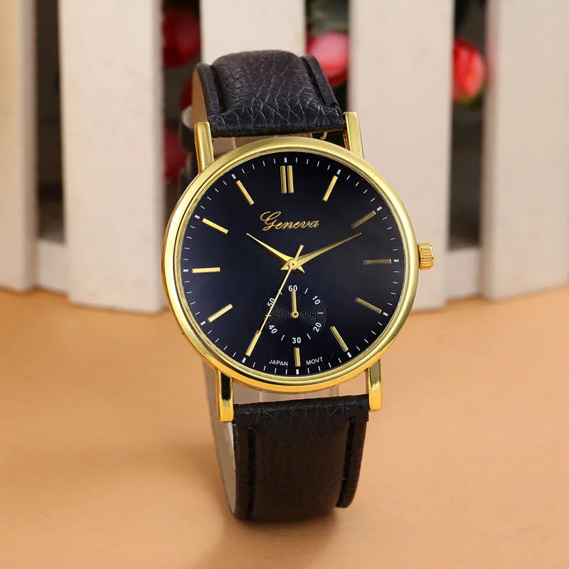 Fashion Quartz Watch Women Relogios Femininos Leather Band Analog Quartz Vogue Wrist Watch Women Watches