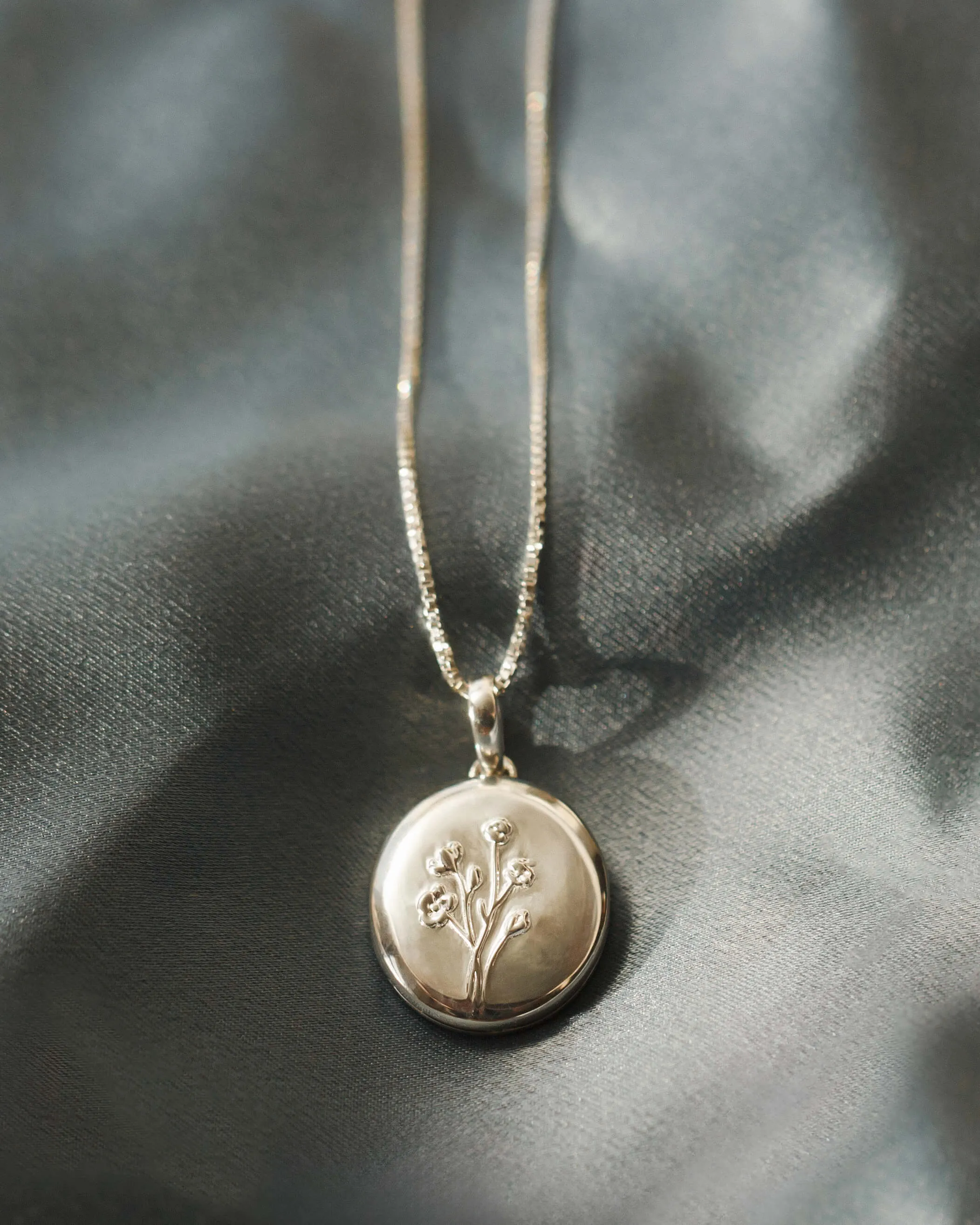 Floral Locket Necklace