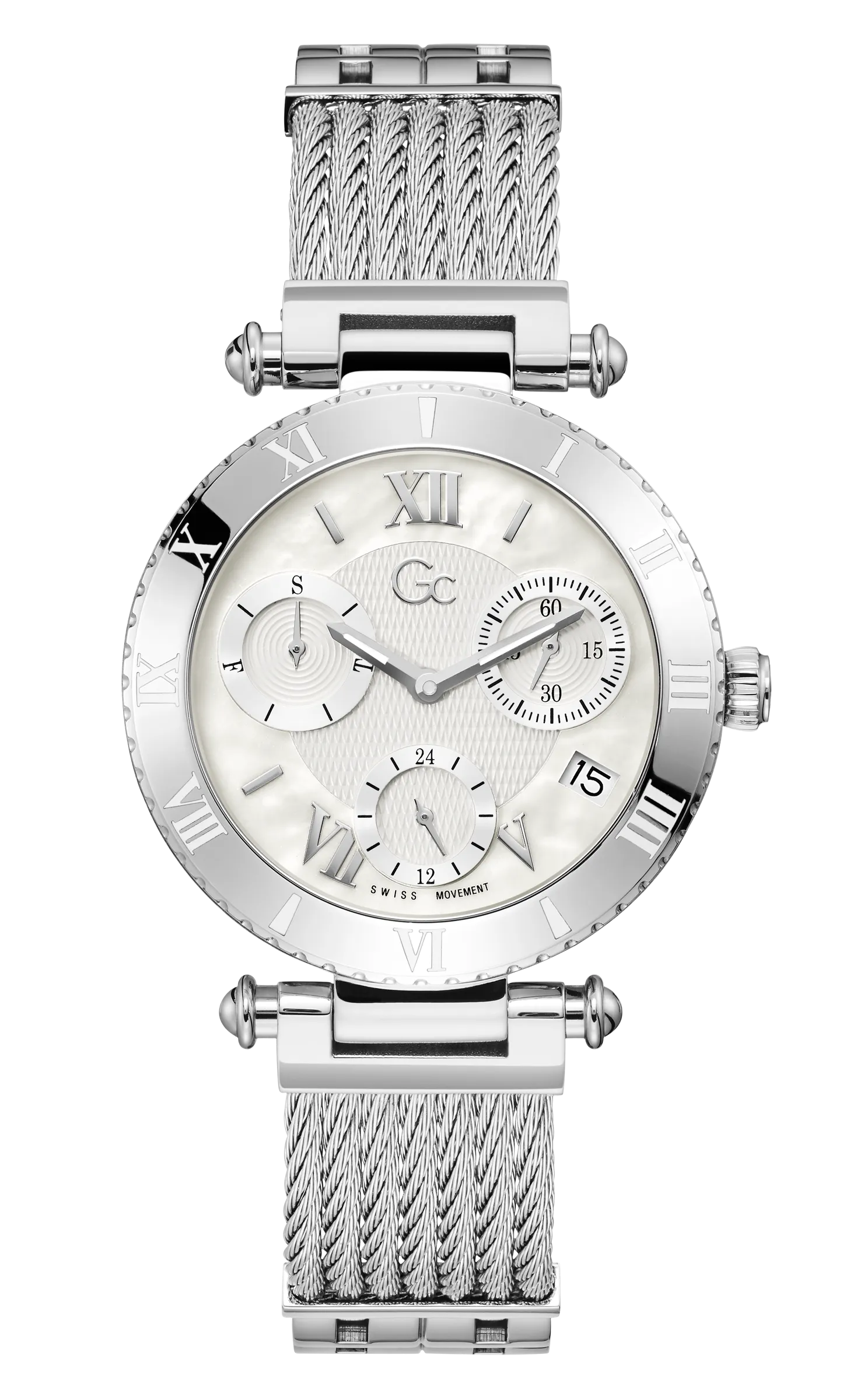 GC White Dial Ladies Watch - Y77001L1MF