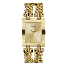 Guess Women 28 mm Gold Dial Analog Watch- W1117L2