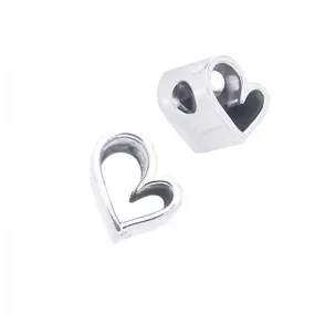 Heart Silver Bead TBD023