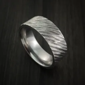 Inconel Tree Bark Band Unique Texture Men's Ring