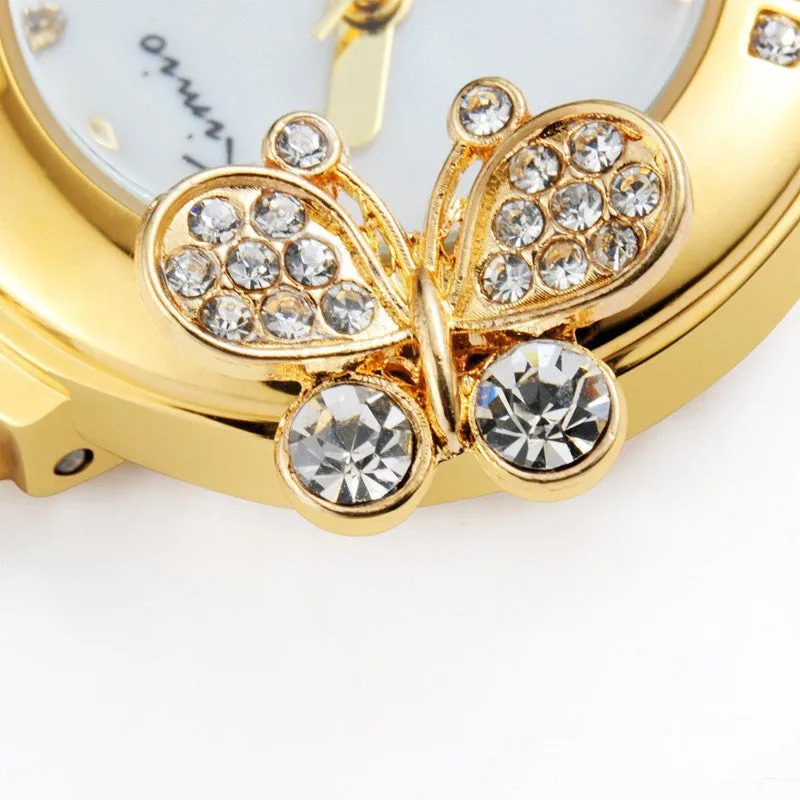 KIMIO New Luxury Women Watch Fashion Style Full Rhinestone Analog Display Quartz Watch Women's Wristwatch