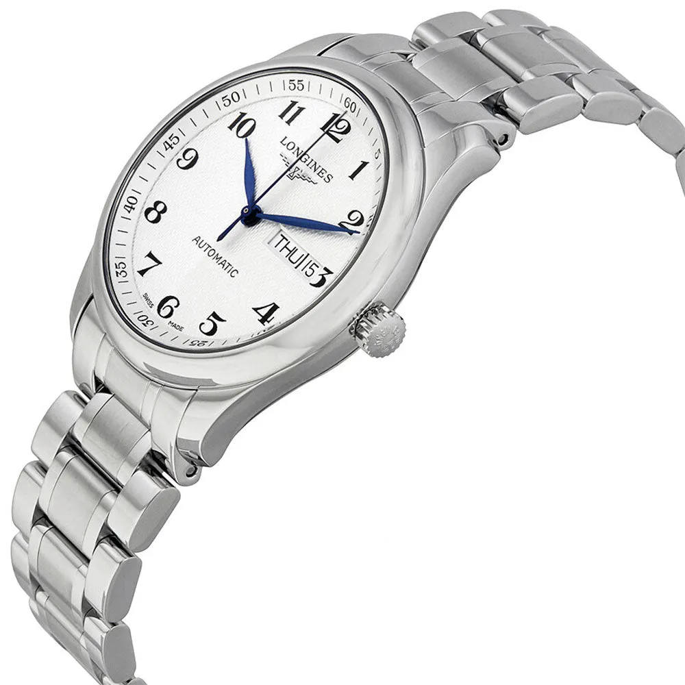 Longines Master Collection Automatic Stainless Steel Silver Dial Day/Date Mens Watch L2.755.4.78.6