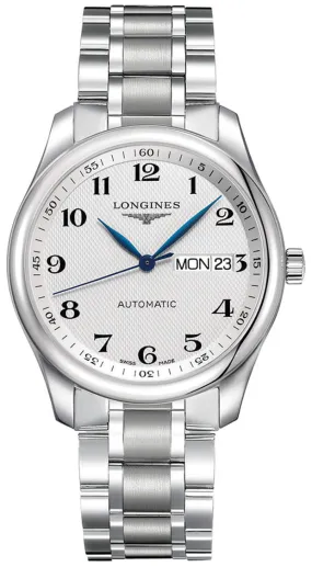 Longines Master Collection Automatic Stainless Steel Silver Dial Day/Date Mens Watch L2.755.4.78.6