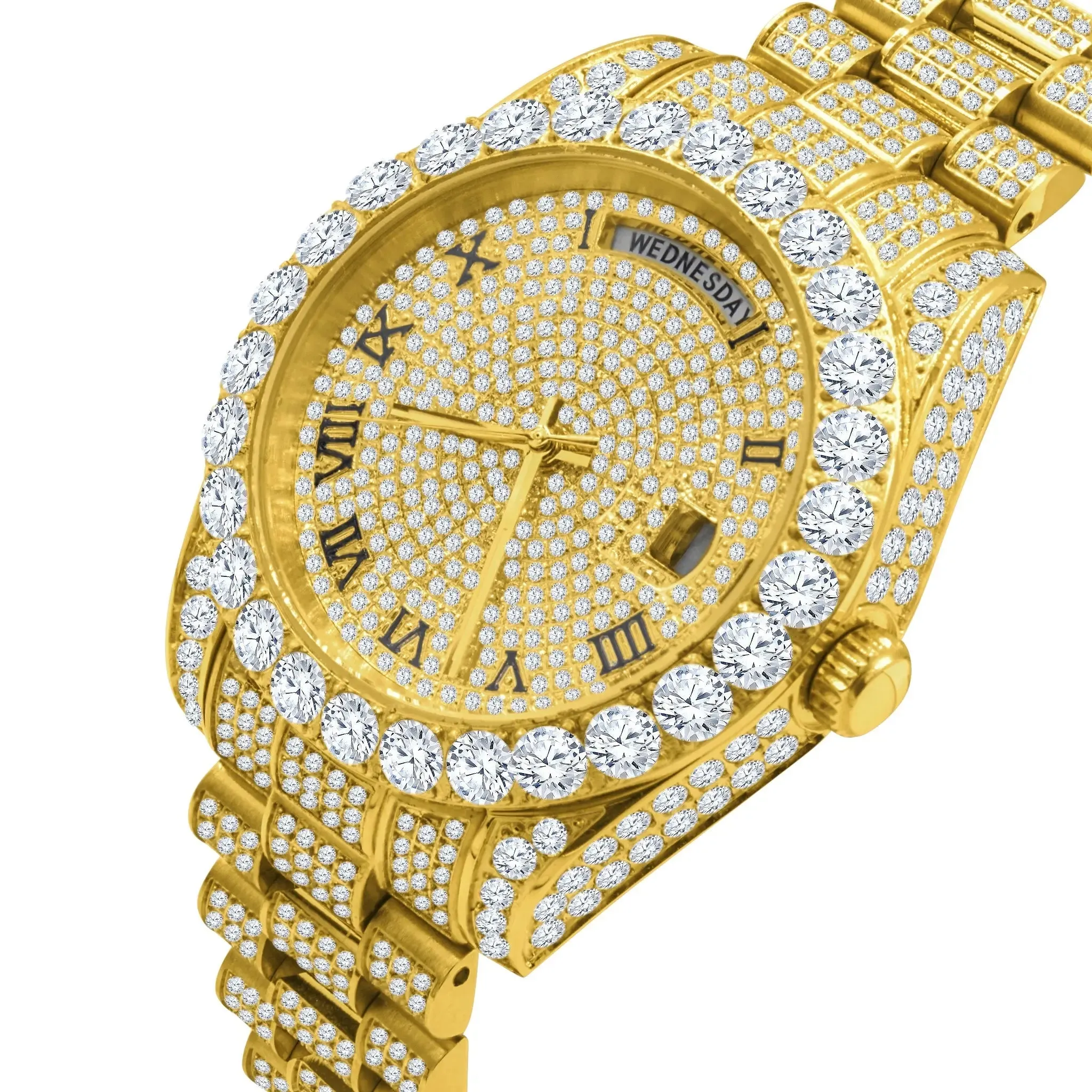 Luxury Moissanite Watch with Adjustable Band - Model 991382