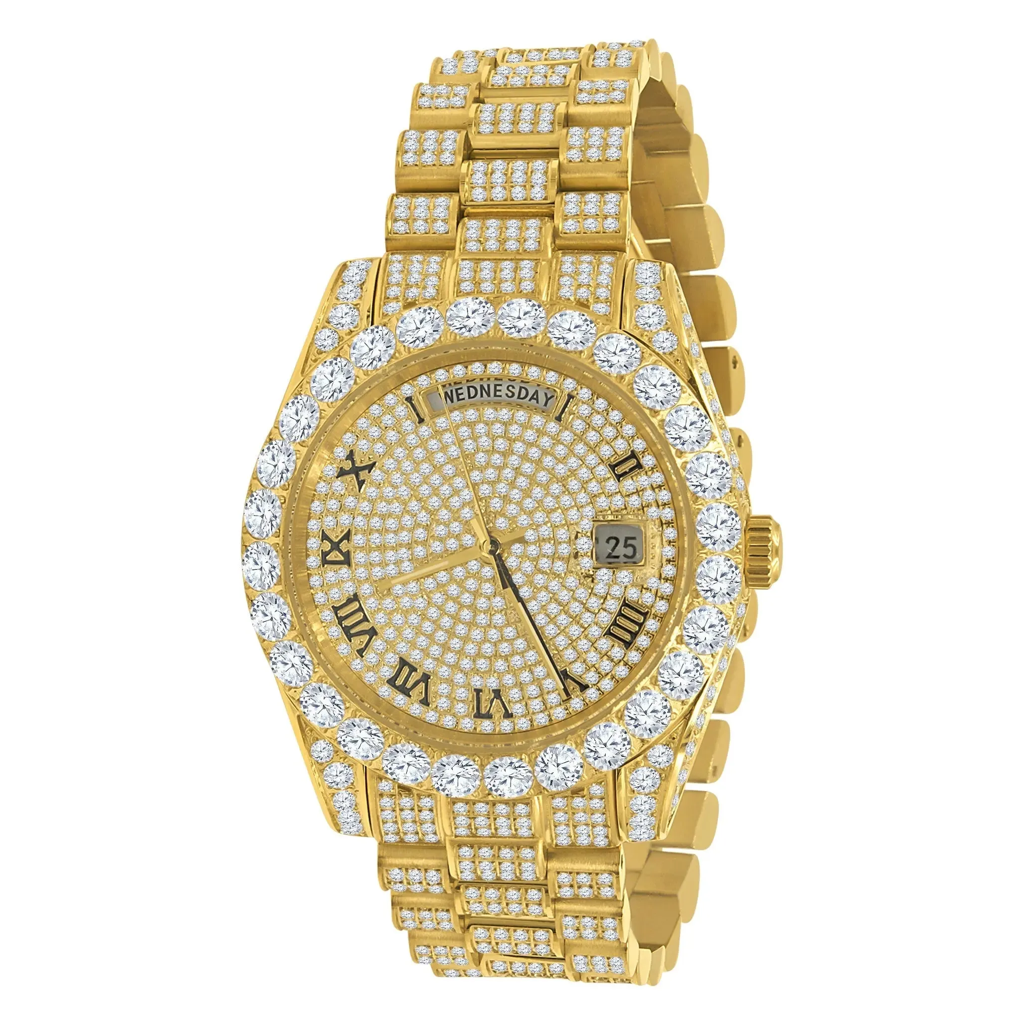 Luxury Moissanite Watch with Adjustable Band - Model 991382