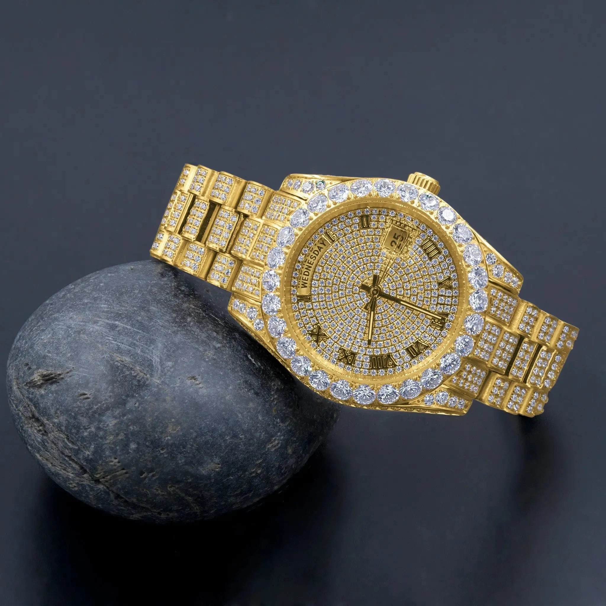 Luxury Moissanite Watch with Adjustable Band - Model 991382