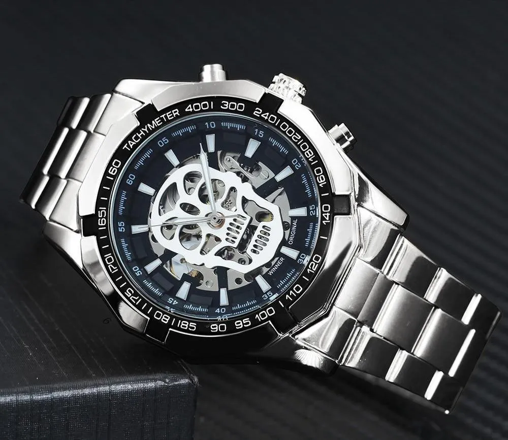 Luxury Skeleton SKULL Mechanical Watch