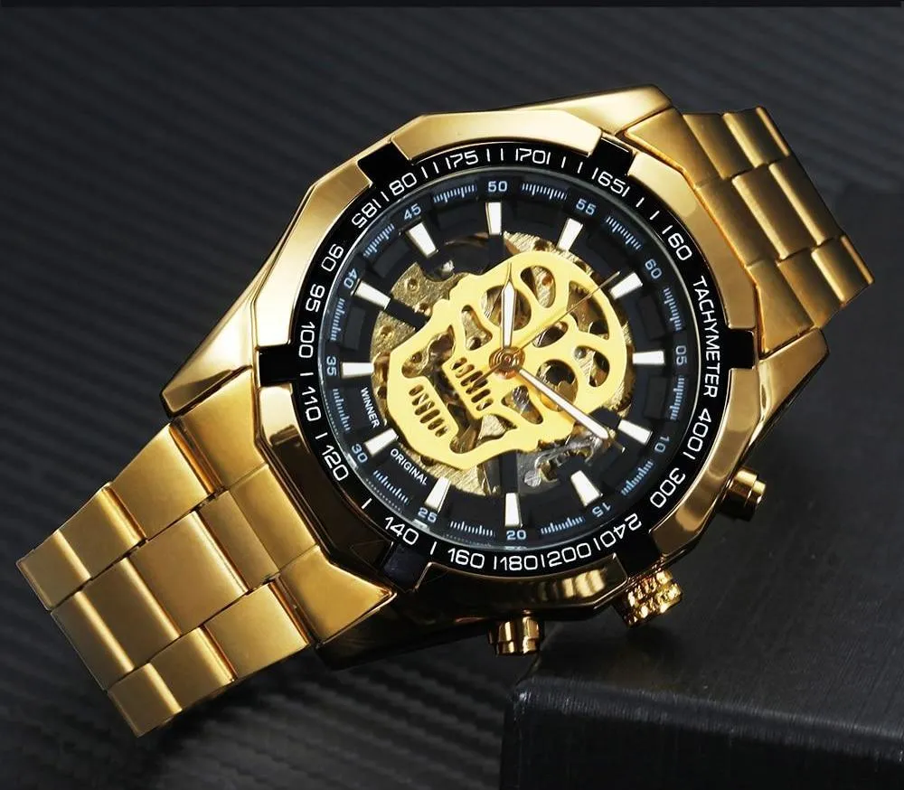 Luxury Skeleton SKULL Mechanical Watch