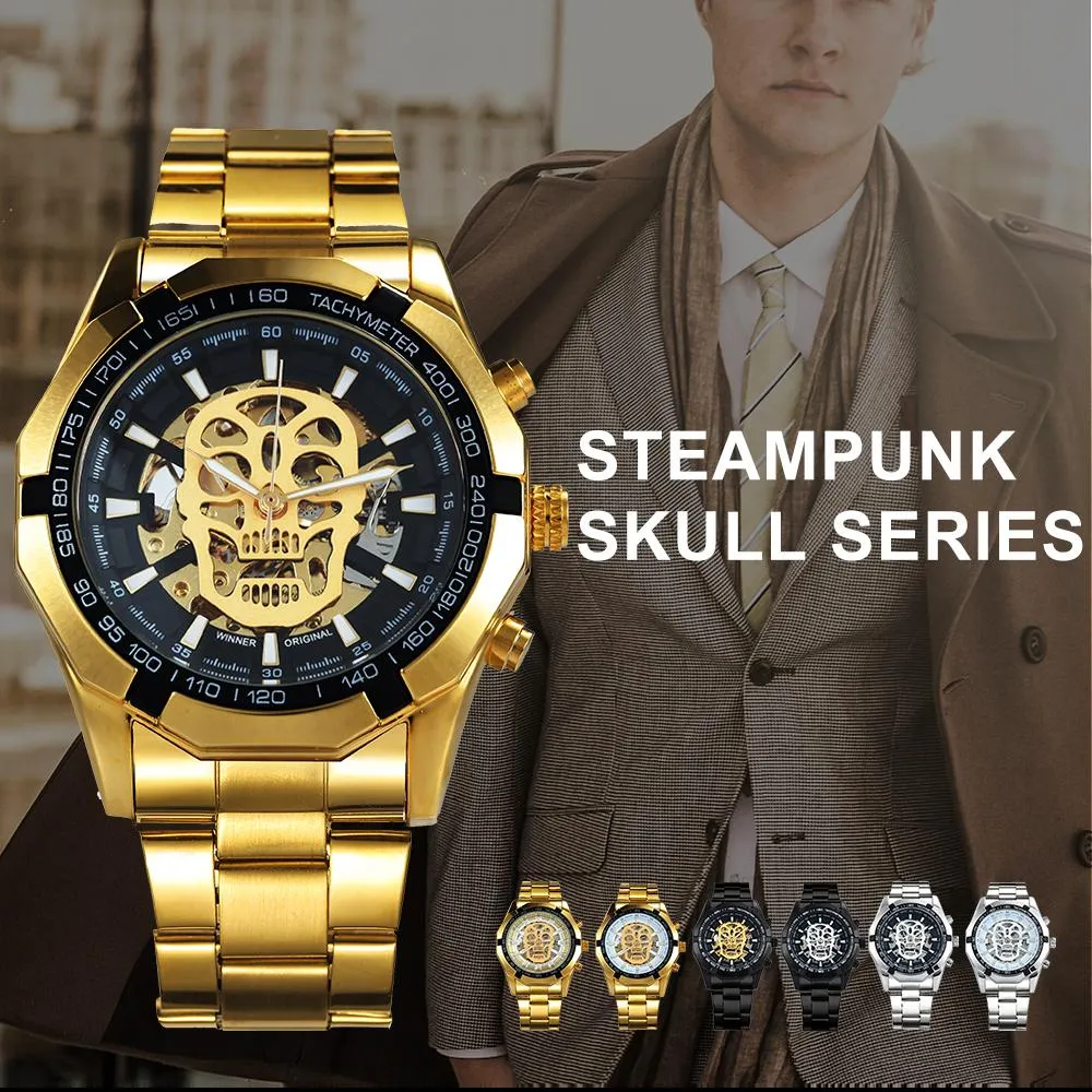 Luxury Skeleton SKULL Mechanical Watch