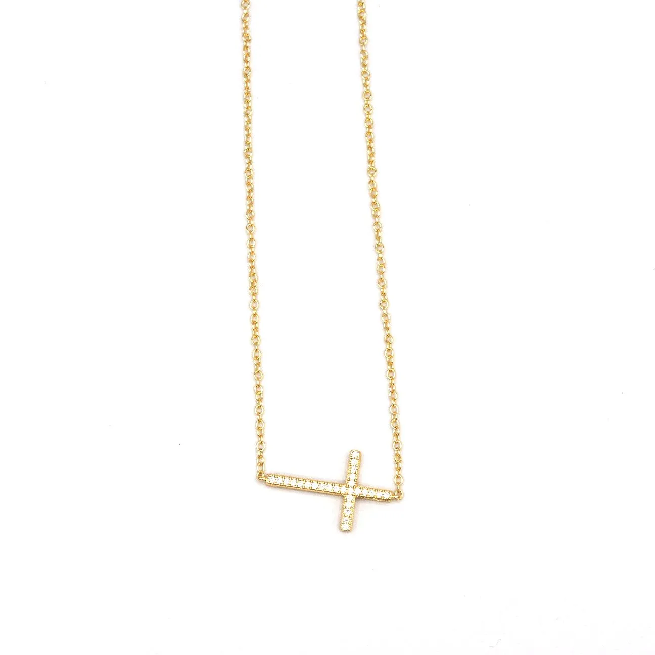 Lying Cross Necklace