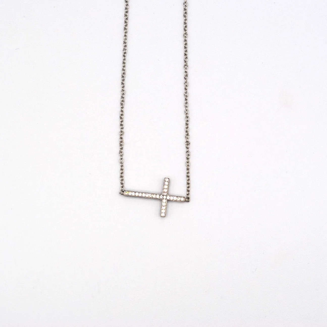 Lying Cross Necklace