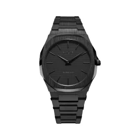 Men Ultra Thin Black 40mm Watch