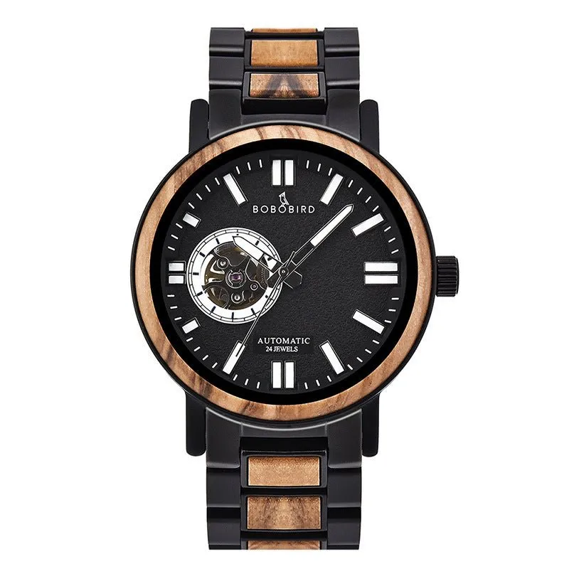 Men's Wooden Quartz Business Watch