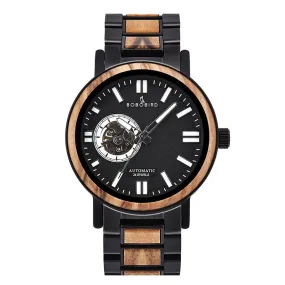 Men's Wooden Quartz Business Watch