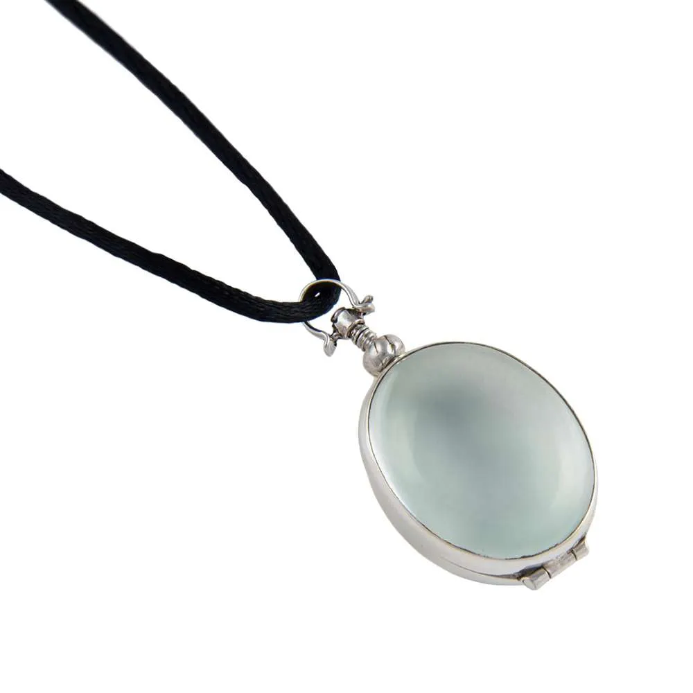 Oval Silver Locket - Medium