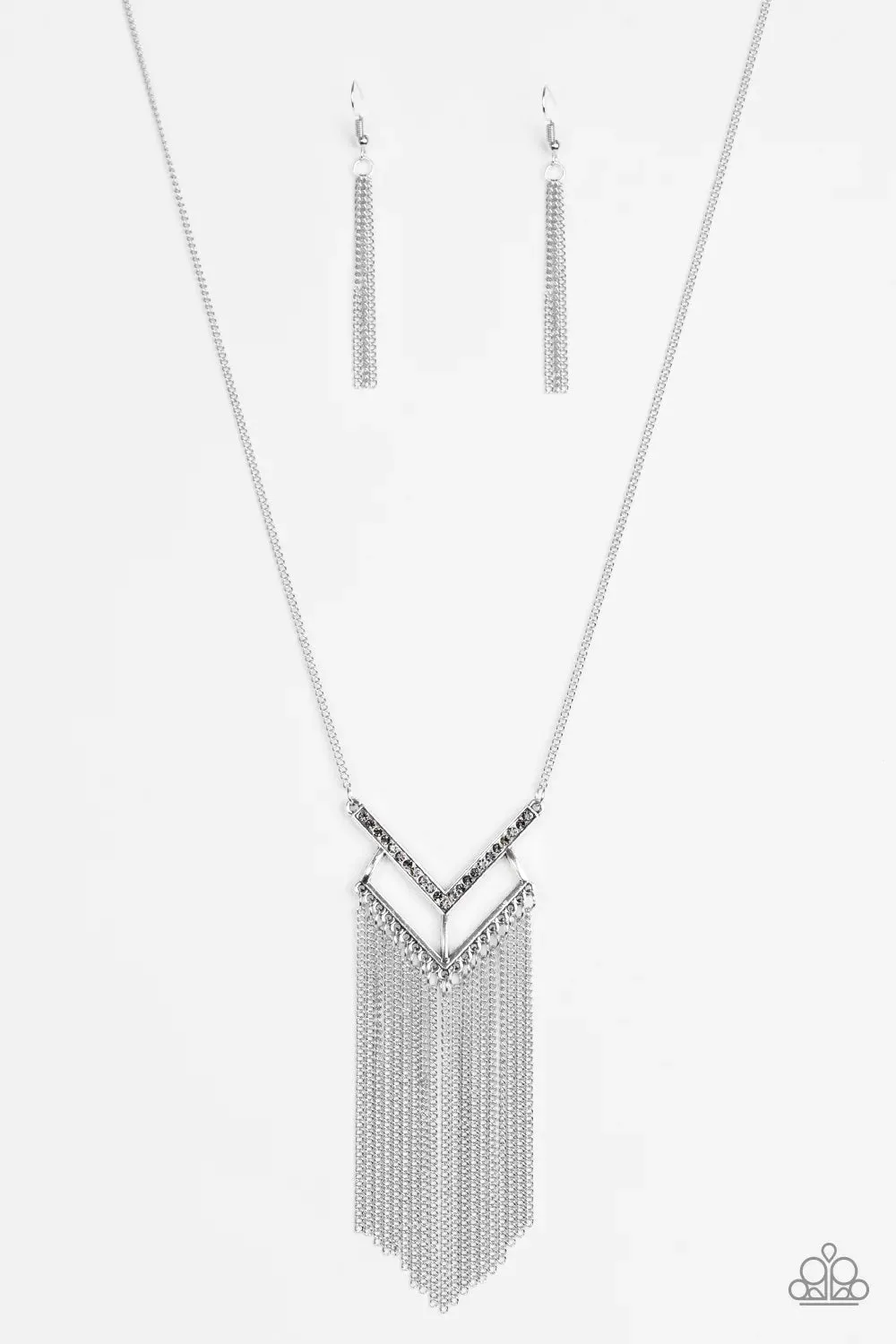 Paparazzi Necklace ~ Alpha Glam - Silver