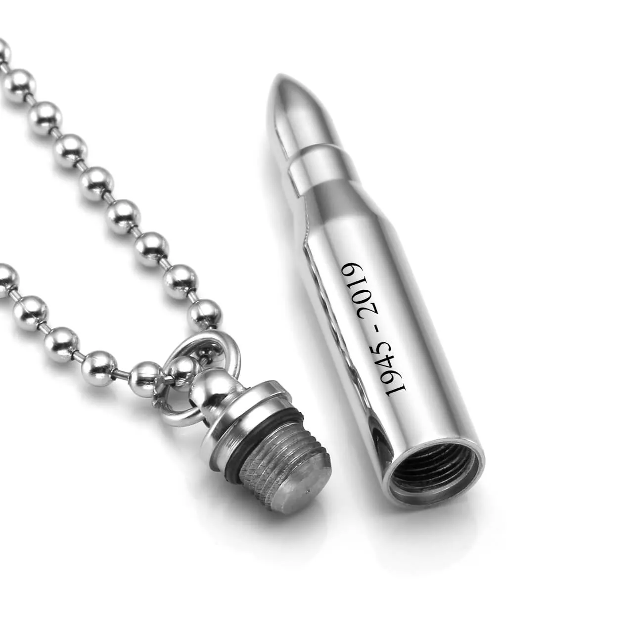 Personalized Bullet Pendant Urn Necklace for Ashes | Jovivi