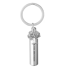 Personalized Cylinder Locket Urn Keychain for Ashes | Jovivi