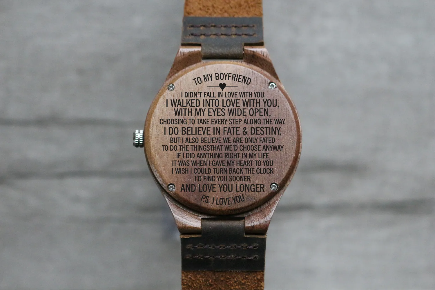 "To My Boyfriend" - Wood Watch | The Burton