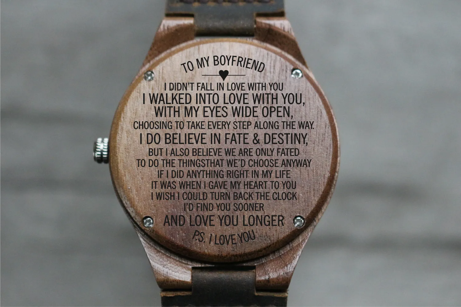 "To My Boyfriend" - Wood Watch | The Burton