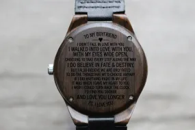 "To My Boyfriend" - Wood Watch | The Christopher