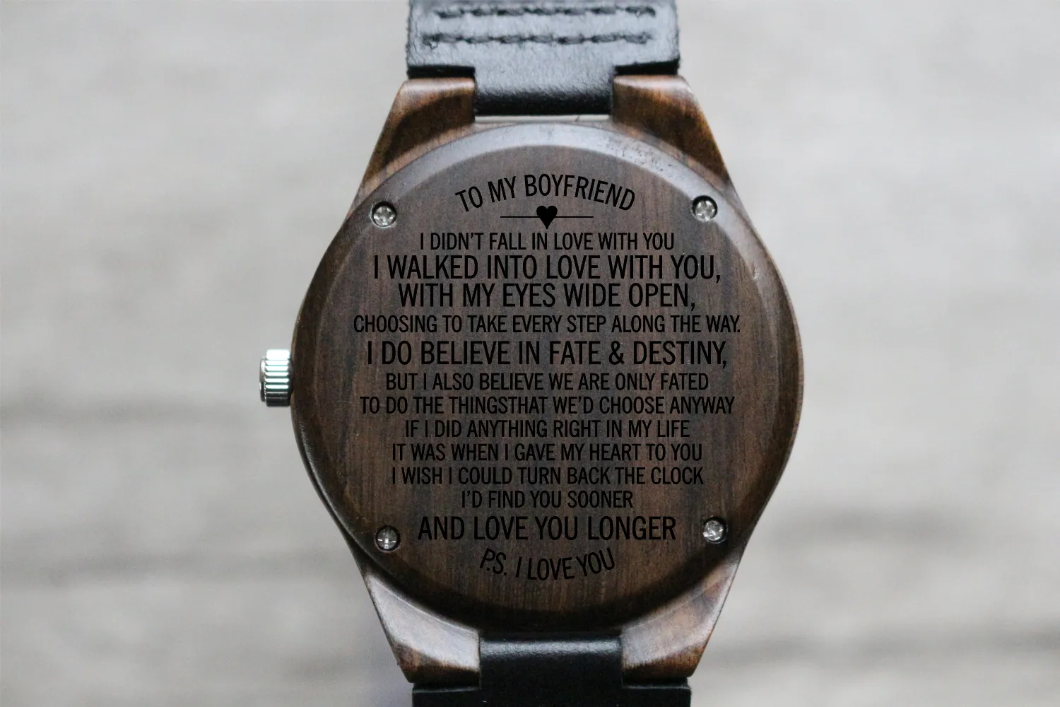 "To My Boyfriend" - Wood Watch | The Christopher