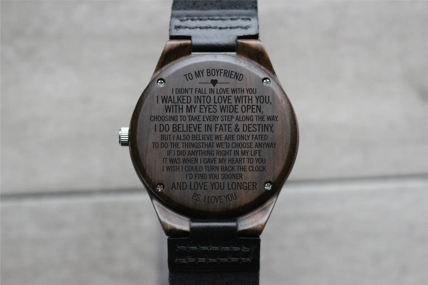 "To My Boyfriend" - Wood Watch | The Christopher