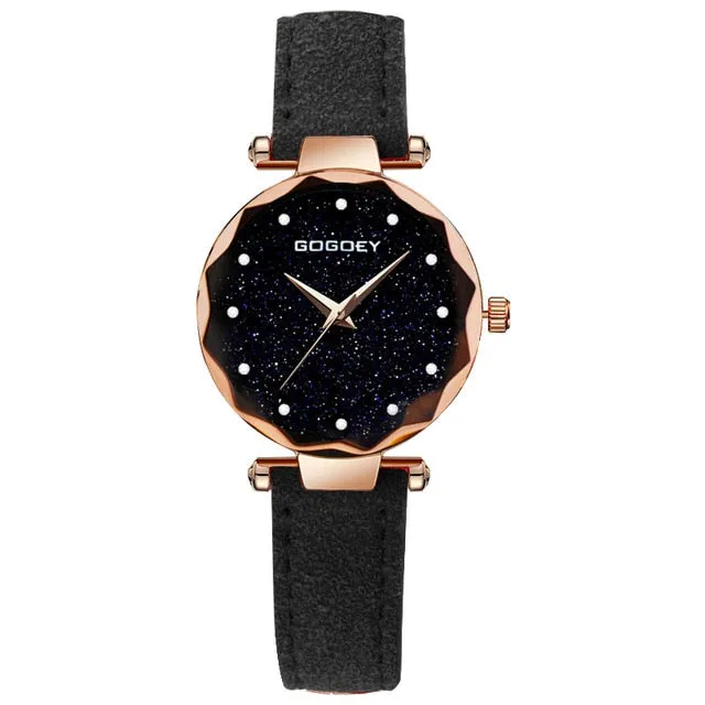 relojes mujer 2018 Luxury Brand Gogoey Women Watches Personality romantic starry sky Wrist Watch Rhinestone Design Ladies Clock