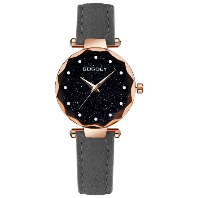 relojes mujer 2018 Luxury Brand Gogoey Women Watches Personality romantic starry sky Wrist Watch Rhinestone Design Ladies Clock