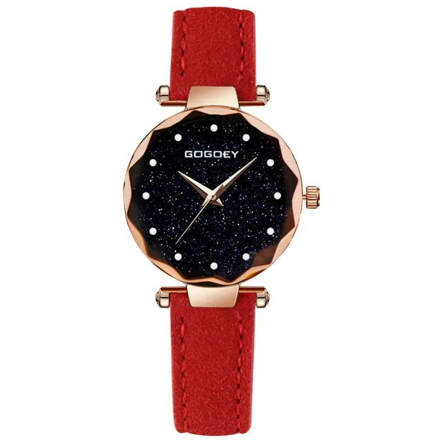 relojes mujer 2018 Luxury Brand Gogoey Women Watches Personality romantic starry sky Wrist Watch Rhinestone Design Ladies Clock