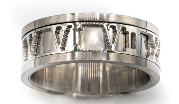 Roman Numeral Spinner Ring